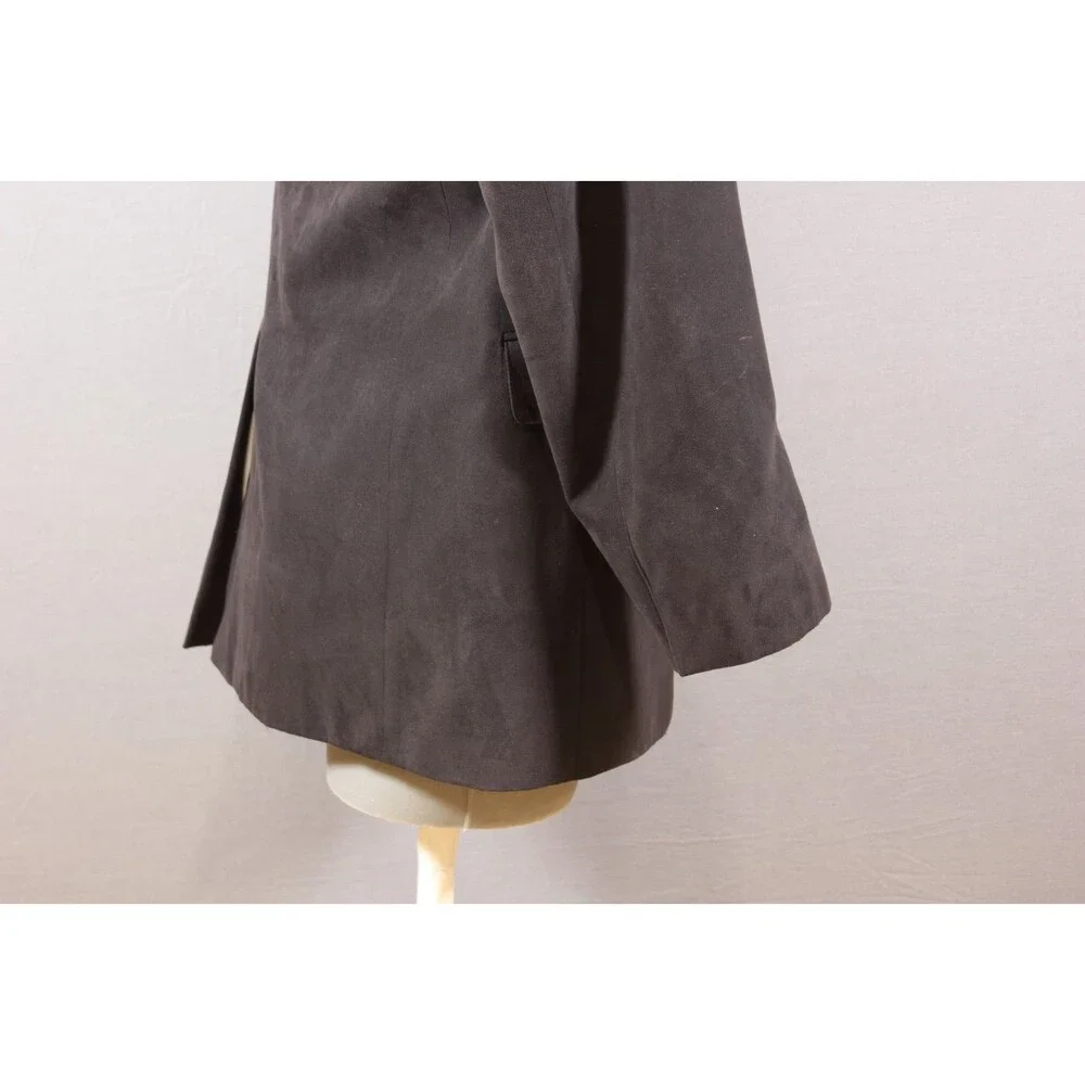 Jos A Bank Blazer Sport Coat Mens Black Micro-poly Suede 2 Btn Jacket 43L